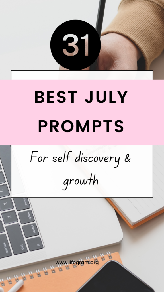 July journal prompts