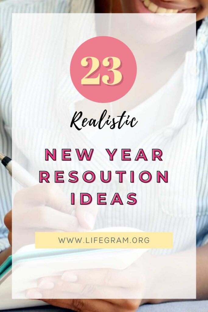 New year resolution ideas