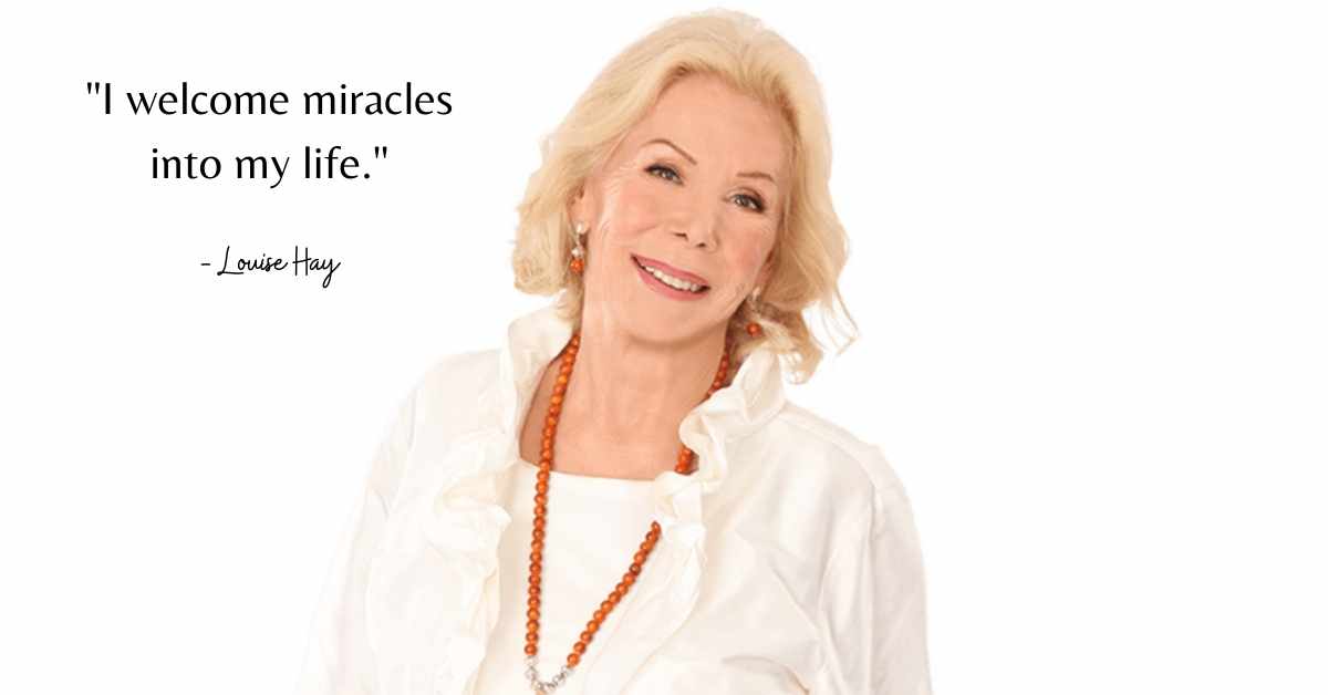 Louise Hay Quote, Daily Affirmation, Law of Assumption Throw